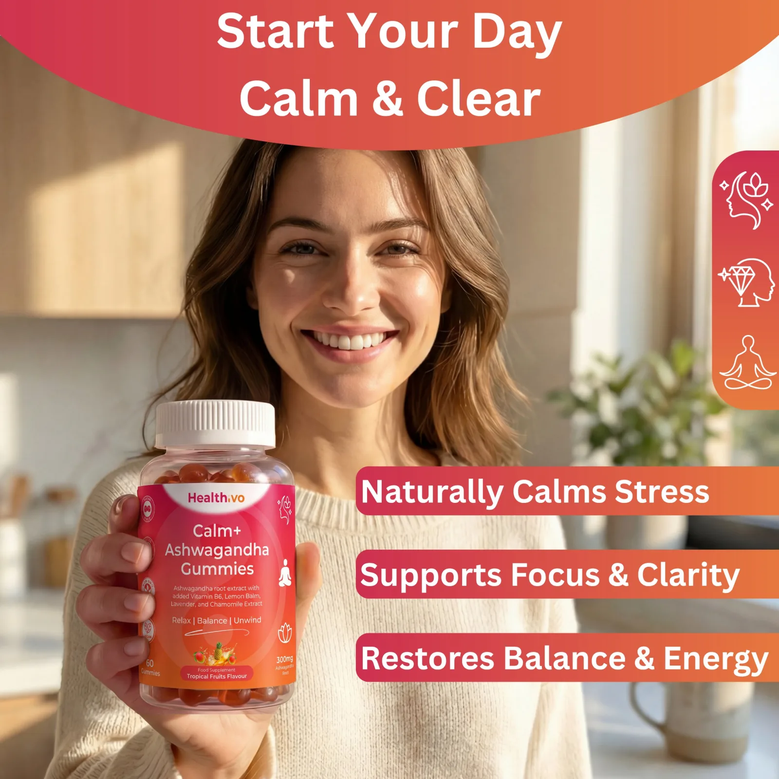 Calm+ Ashwagandha Gummies