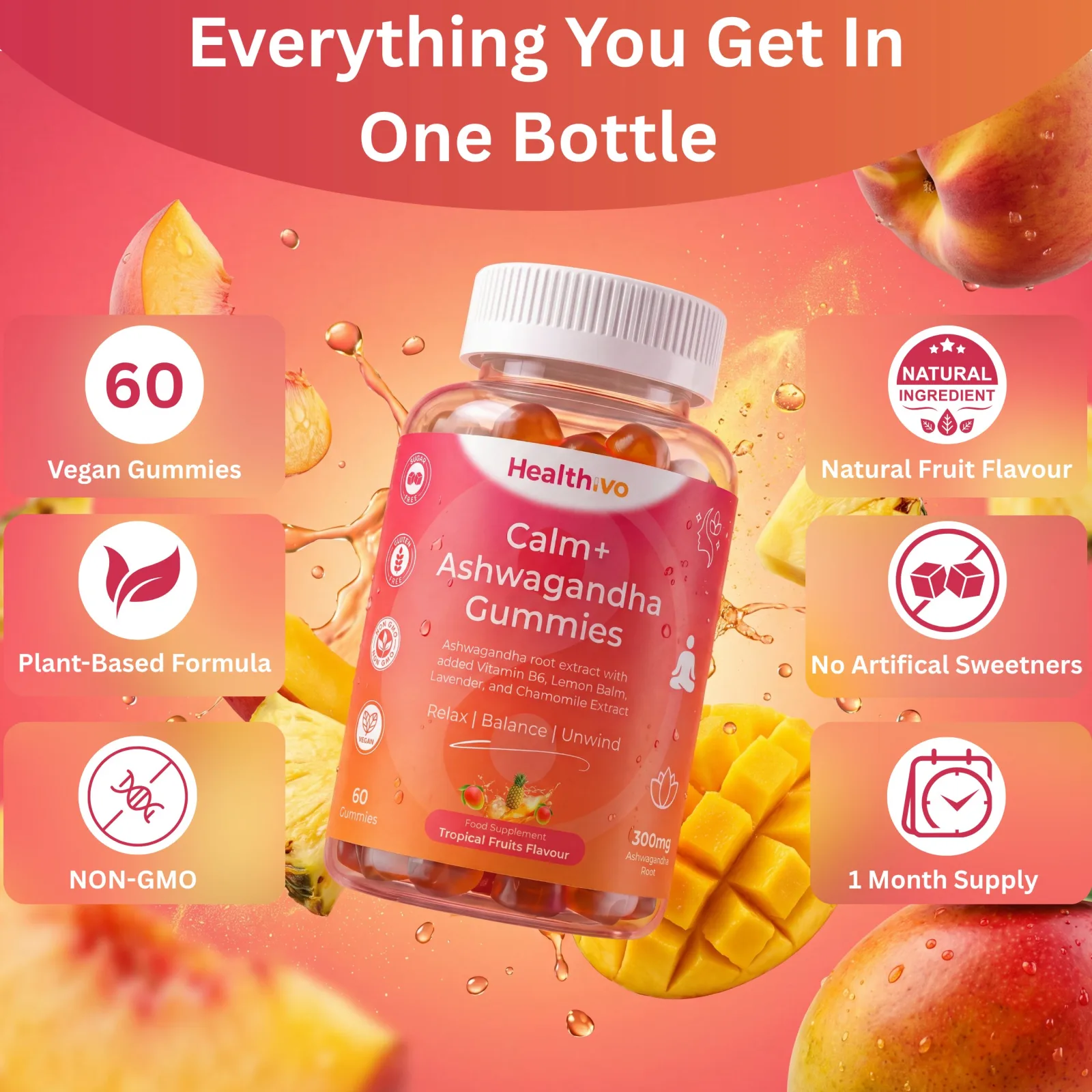 Calm+ Ashwagandha Gummies