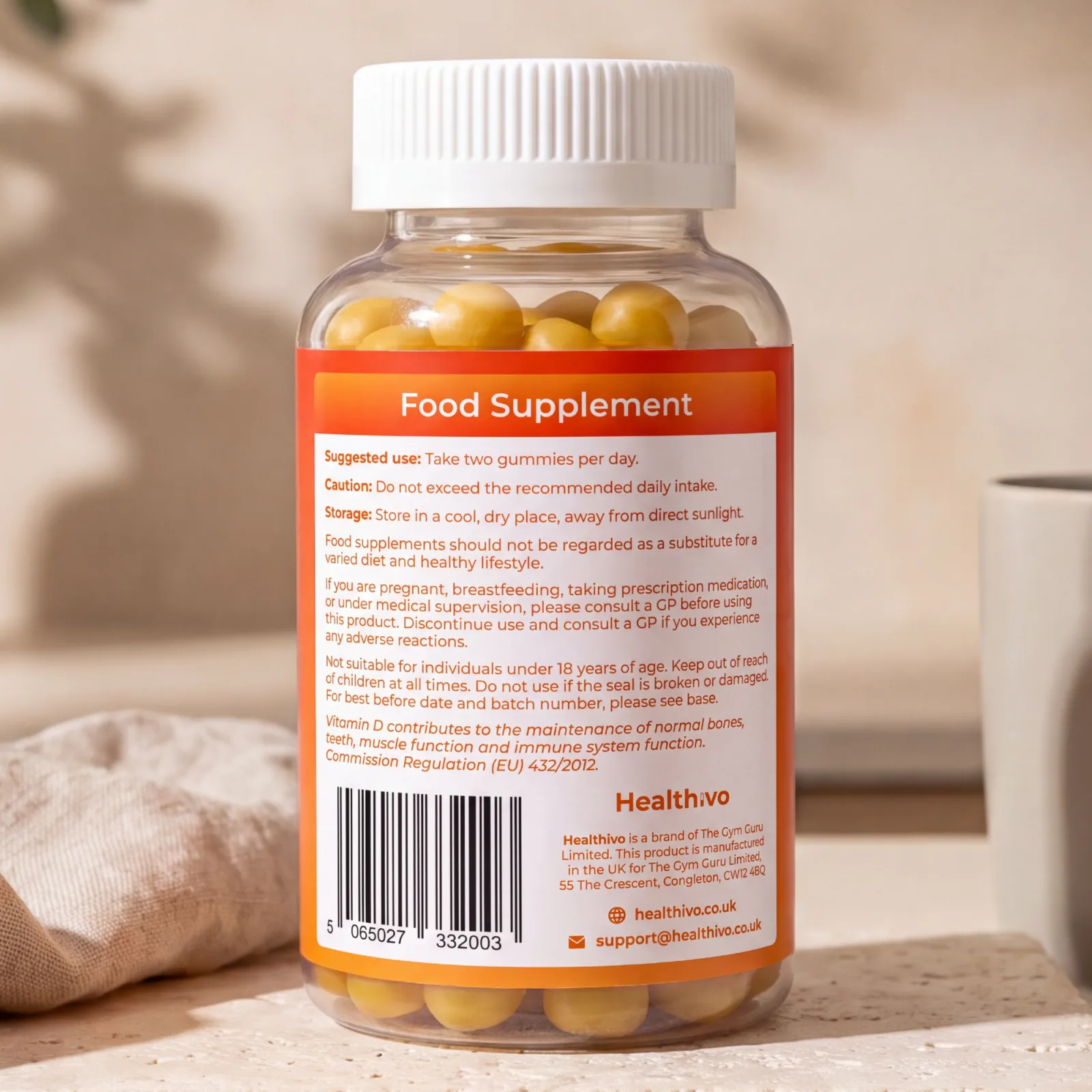 Vitamin D3 and K2 Gummies