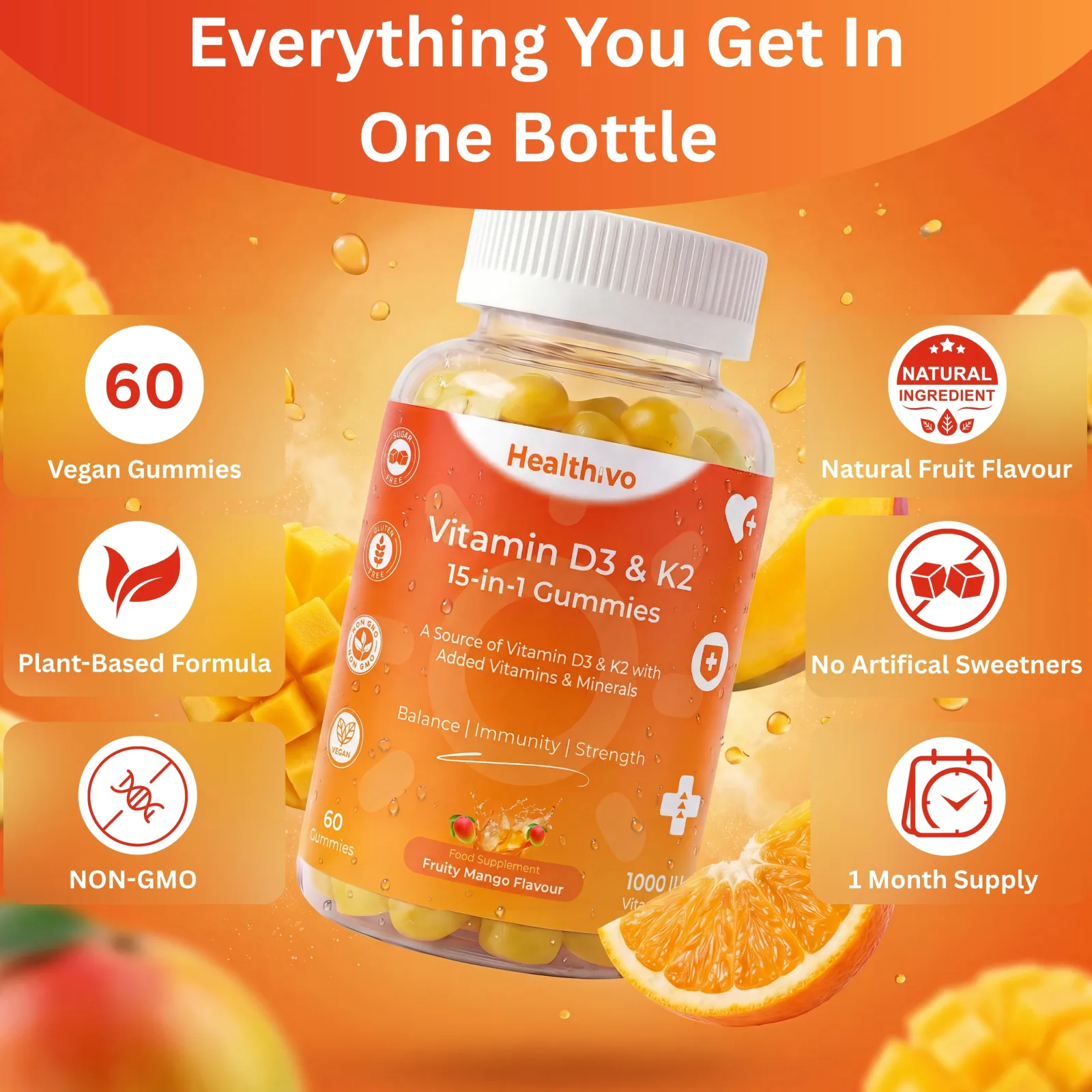 Vitamin D3 and K2 Gummies
