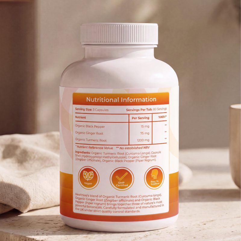 Organic Turmeric with Ginger and Black Pepper